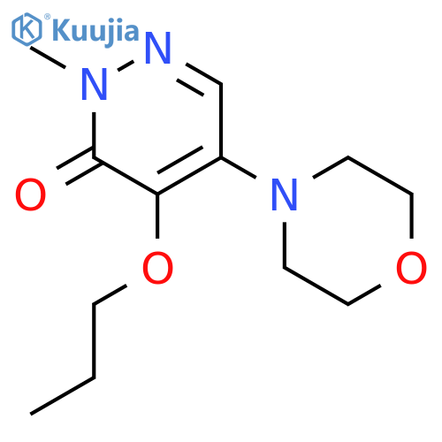 2-methyl-5-morpholin-4-yl-4-propoxypyridazin-3(2H)-one structure