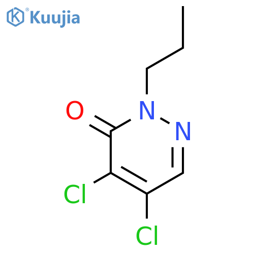 3(2H)-Pyridazinone, 4,5-dichloro-2-propyl- structure