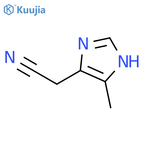 (4-Methyl-1H-imidazol-5-yl)acetonitrile structure