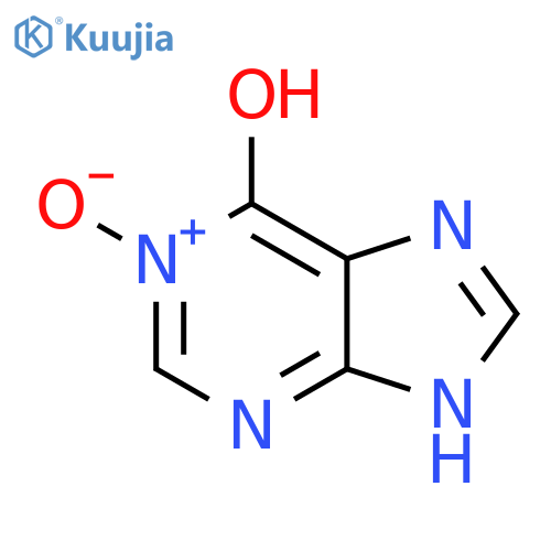 9H-Purin-6-ol, 1-oxide structure