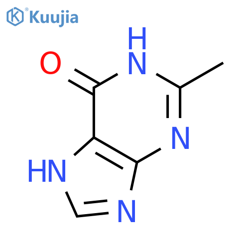 1,7-DIHYDRO-2-METHYL-6-PURINONE structure