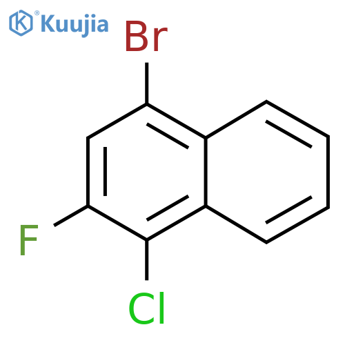 4-bromo-1-chloro-2-fluoronaphthalene structure