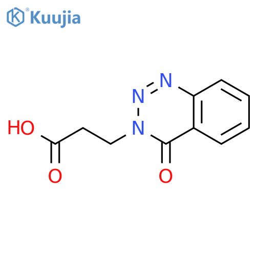 3-(4-oxo-3,4-dihydro-1,2,3-benzotriazin-3-yl)propanoic acid structure