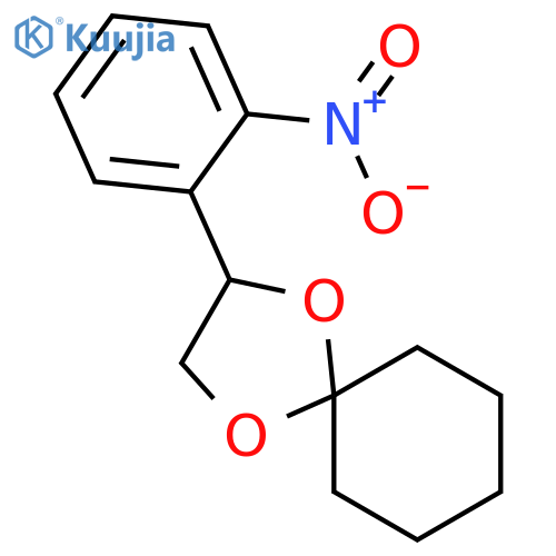1,4-DIOXASPIRO[4.5]DECANE, 2-(2-NITROPHENYL)- structure