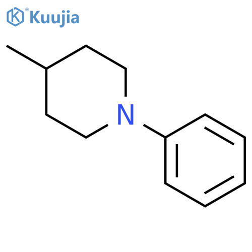 PIPERIDINE, 4-METHYL-1-PHENYL- structure