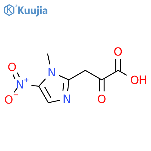1-methyl-5-nitro-α-oxo-1H-Imidazole-2-propanoic acid structure
