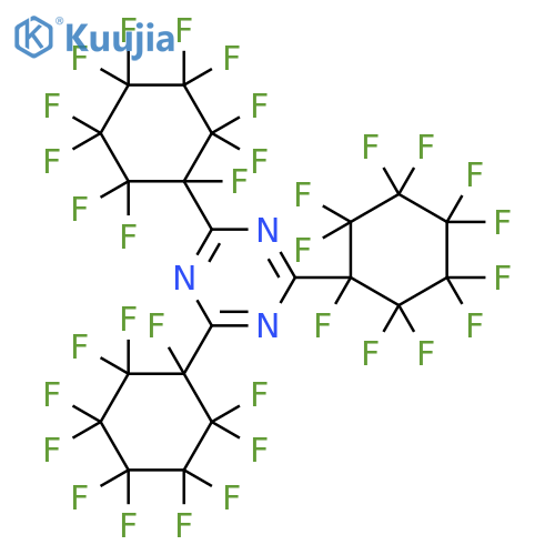 1,3,5-Triazine, 2,4,6-tris(undecafluorocyclohexyl)- structure