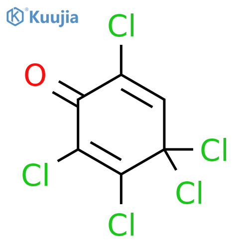 2,5-CYCLOHEXADIEN-1-ONE, 2,3,4,4,6-PENTACHLORO- structure
