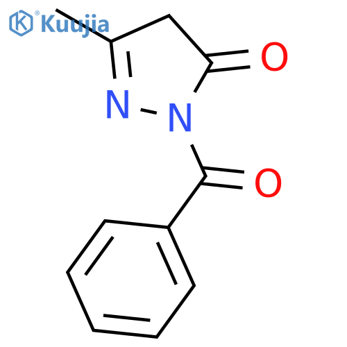 3H-Pyrazol-3-one, 2-benzoyl-2,4-dihydro-5-methyl- structure