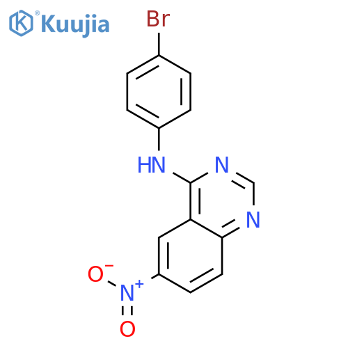 4-QUINAZOLINAMINE, N-(4-BROMOPHENYL)-6-NITRO- structure