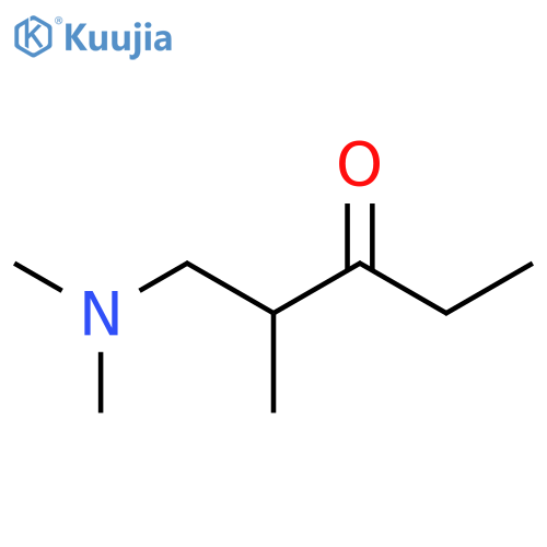 1-Dimethylamino-2-methylpentan-3-one structure