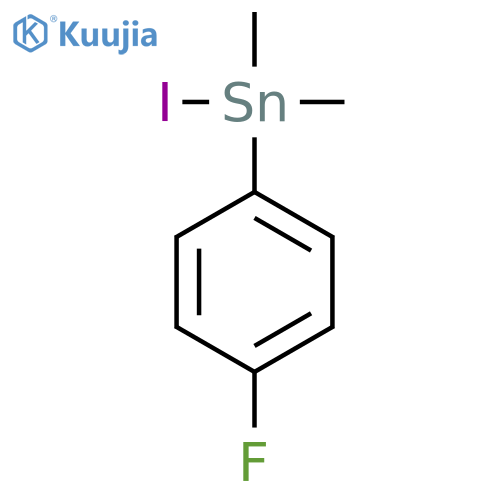 STANNANE, (4-FLUOROPHENYL)IODODIMETHYL- structure