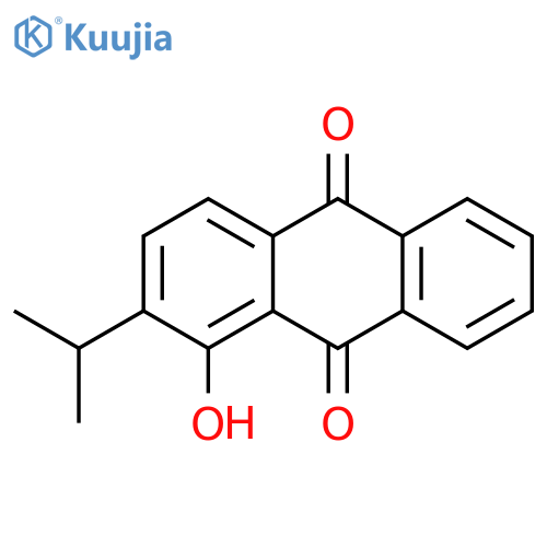 9,10-ANTHRACENEDIONE, 1-HYDROXY-2-(1-METHYLETHYL)- structure