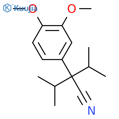 a,a-diisopropylhomoveratronitrile structure