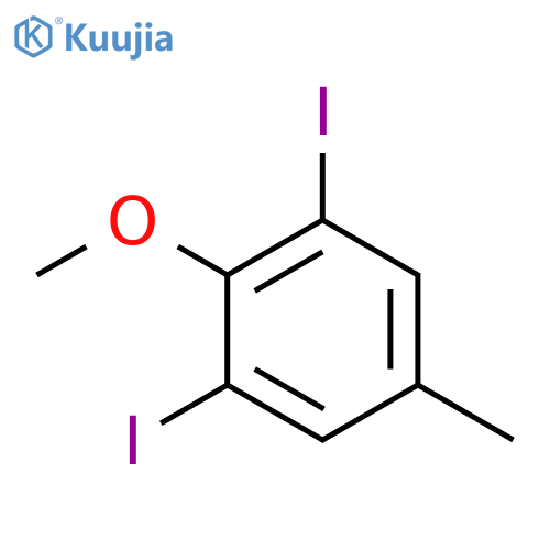 Benzene, 1,3-diiodo-2-methoxy-5-methyl- structure