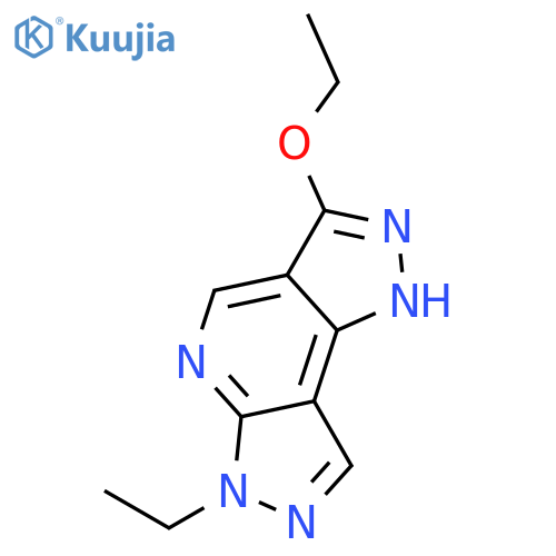 Dipyrazolo[3,4-b:3',4'-d]pyridine, 3-ethoxy-6-ethyl-1,6-dihydro- structure