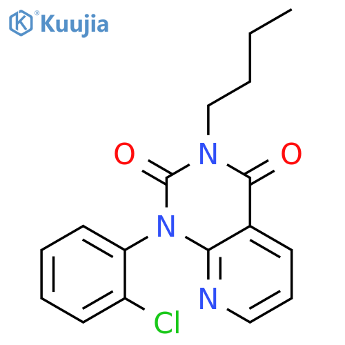Pyrido[2,3-d]pyrimidine-2,4(1H,3H)-dione, 3-butyl-1-(2-chlorophenyl)- structure