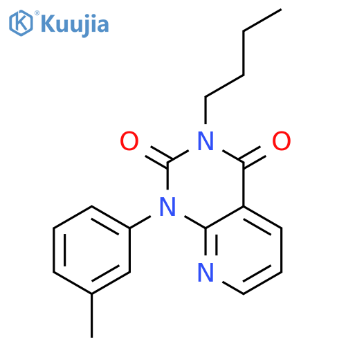 Pyrido[2,3-d]pyrimidine-2,4(1H,3H)-dione, 3-butyl-1-(3-methylphenyl)- structure