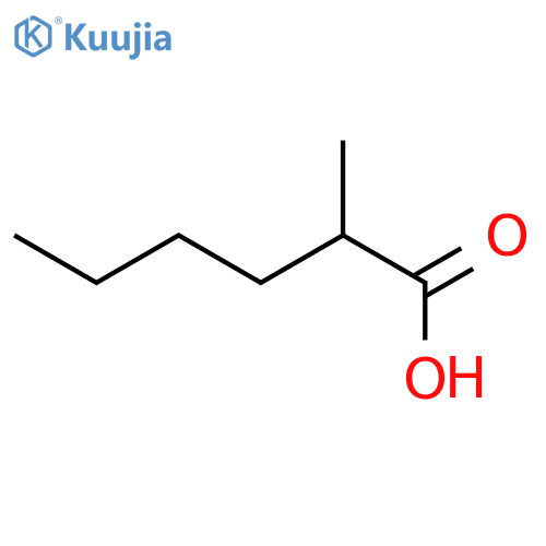 (2R)-2-methylhexanoic acid structure