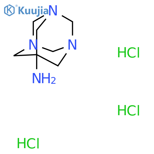 1,3,5-Triazatricyclo[3.3.1.13,7]decan-7-amine;trihydrochloride structure
