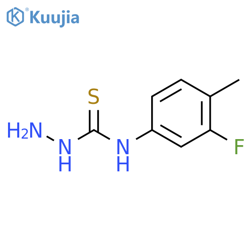N-(3-Fluoro-4-methylphenyl)hydrazinecarbothioamide structure