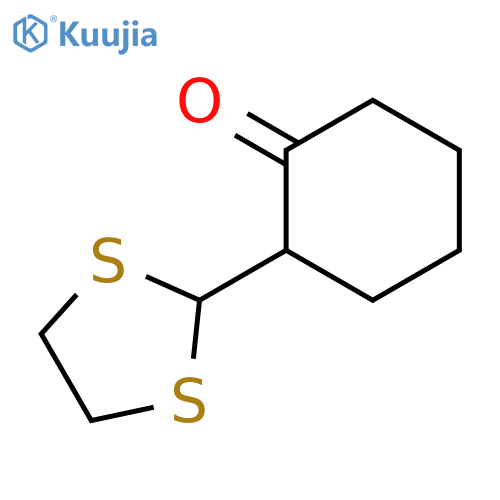 2-(1,3-dithiolan-2-yl)cyclohexanone structure
