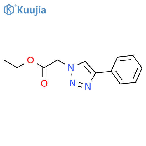 1H-1,2,3-Triazole-1-acetic acid, 4-phenyl-, ethyl ester structure