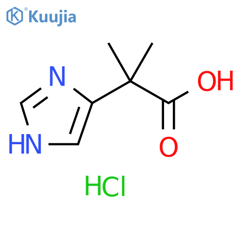 2-(1H-imidazol-4-yl)-2-methylpropanoic acid hydrochloride structure