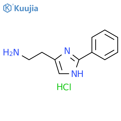2-(2-phenyl-1H-imidazol-4-yl)ethan-1-amine dihydrochloride structure