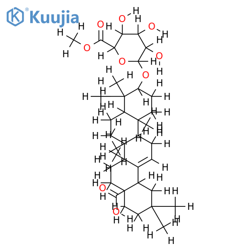 (3beta)-17-carboxy-28-norolean-12-en-3-yl beta-D-glucopyranosiduronic acid 6-methyl ester structure