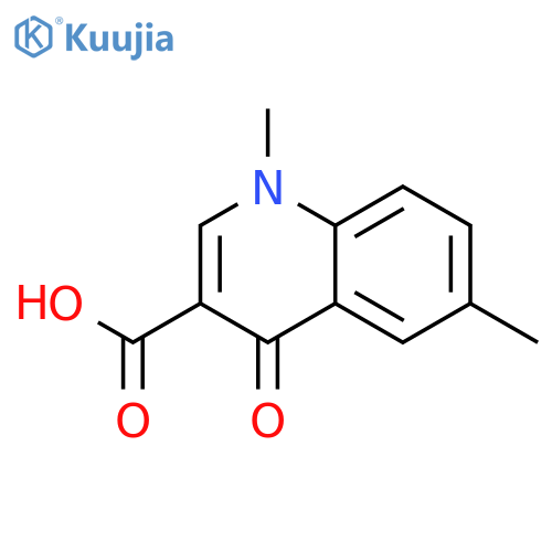 1,6-Dimethyl-4-oxo-1,4-dihydroquinoline-3-carboxylic acid structure