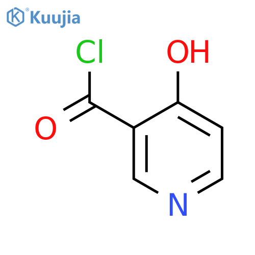 3-Pyridinecarbonyl chloride, 4-hydroxy- structure