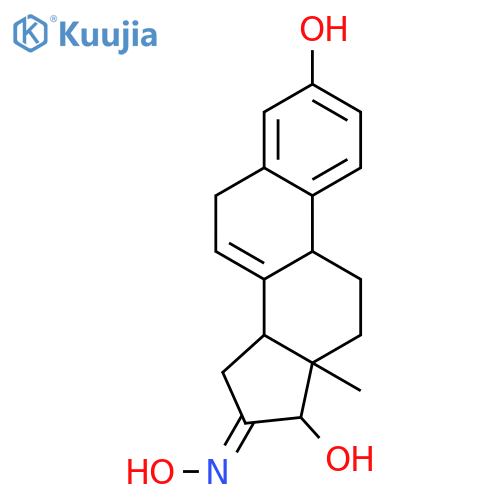 Estra-1,3,5(10),7-tetraen-16-one,3,17b-dihydroxy-, oxime (7CI,8CI) structure