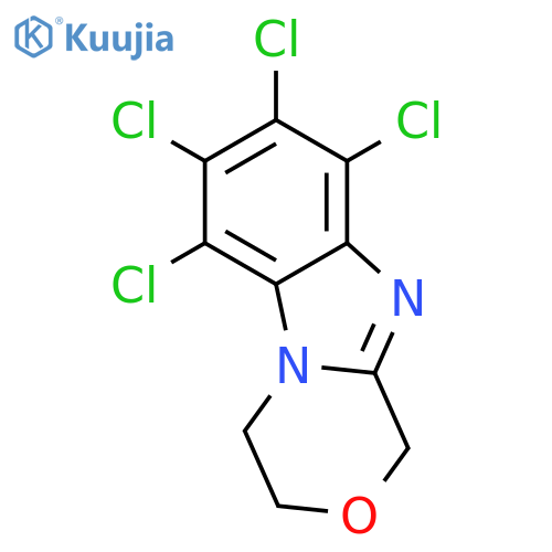 1H-[1,4]Oxazino[4,3-a]benzimidazole, 6,7,8,9-tetrachloro-3,4-dihydro- structure