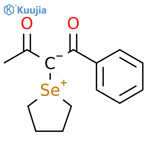 Selenophenium, 1-(1-benzoyl-2-oxopropyl)tetrahydro-, inner salt structure