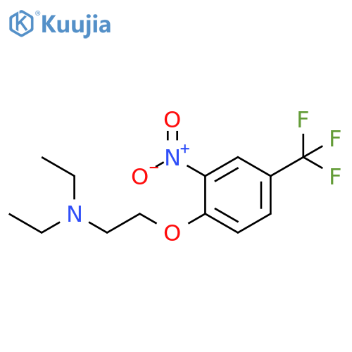 Ethanamine, N,N-diethyl-2-[2-nitro-4-(trifluoromethyl)phenoxy]- structure