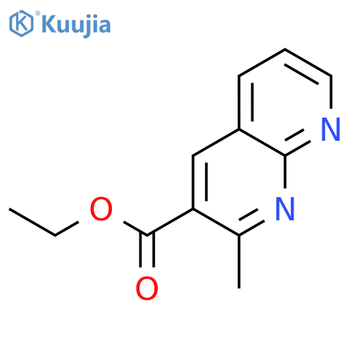 1,8-Naphthyridine-3-carboxylic acid, 2-methyl-, ethyl ester structure