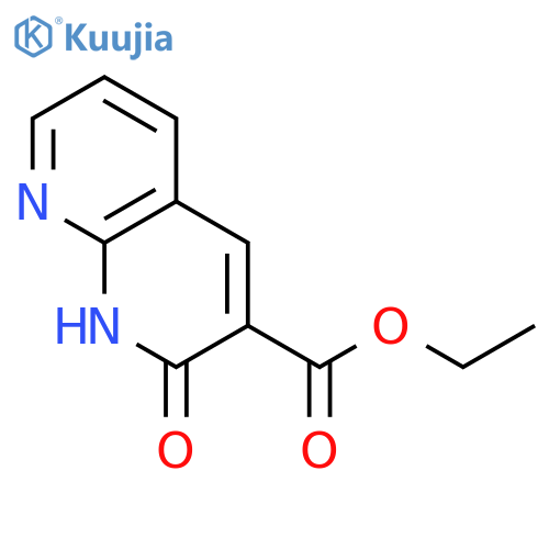 ethyl 2-oxo-1,2-dihydro-1,8-naphthyridine-3-carboxylate structure