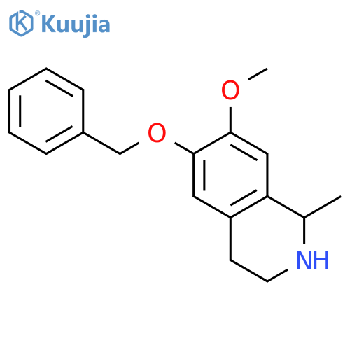6-benzyloxy-7-methoxy-1-methyl-1,2,3,4-Tetrahydroisoquinoline structure