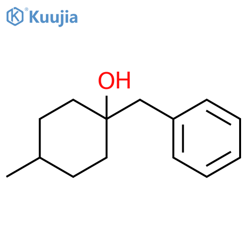 Cyclohexanol, 4-methyl-1-(phenylmethyl)- structure