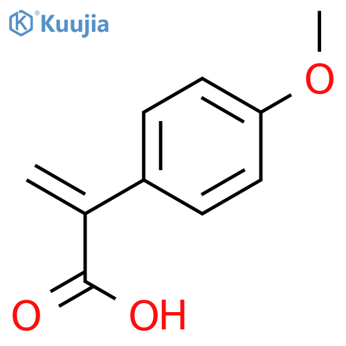 Benzeneacetic acid, 4-methoxy-α-methylene- structure