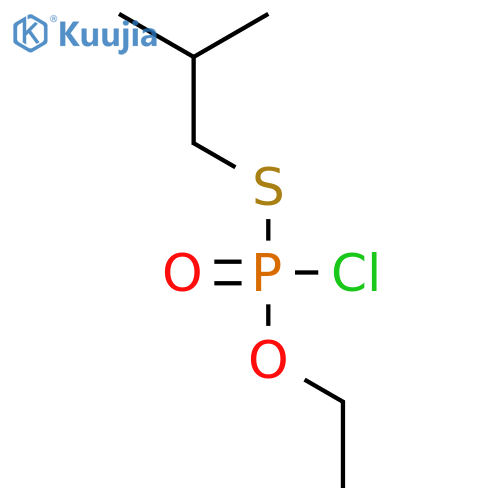 Phosphorochloridothioic acid, O-ethyl S-(2-methylpropyl) ester structure