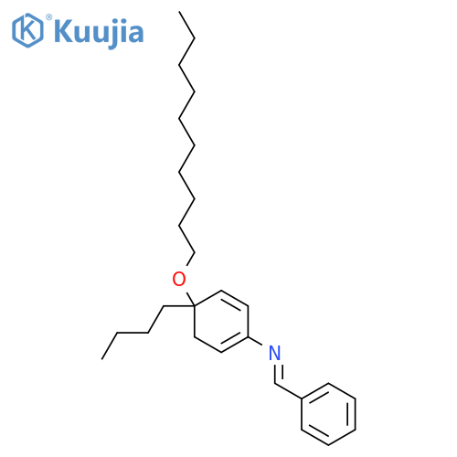 p-Decyloxybenzylidene p-butylaniline structure