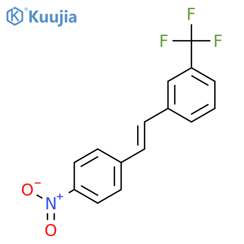 Benzene, 1-[2-(4-nitrophenyl)ethenyl]-3-(trifluoromethyl)- structure