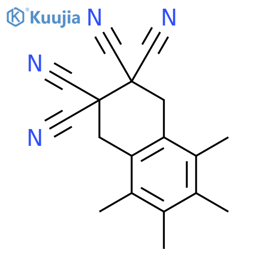 2,2,3,3-NAPHTHALENETETRACARBONITRILE, 1,4-DIHYDRO-5,6,7,8-TETRAMETHYL- structure