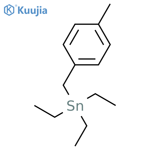 Stannane, triethyl[(4-methylphenyl)methyl]- structure