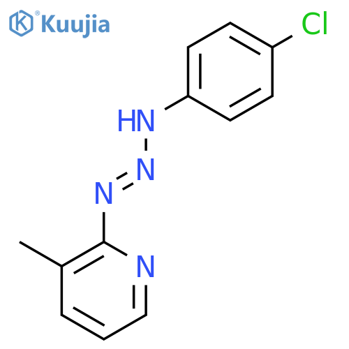 PYRIDINE, 2-[3-(4-CHLOROPHENYL)-1-TRIAZENYL]-3-METHYL- structure