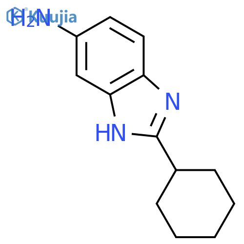 2-cyclohexyl-1H-1,3-benzodiazol-5-amine structure