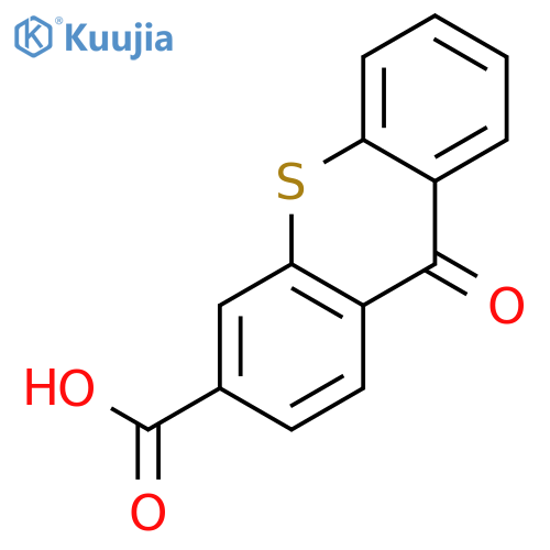9H-Thioxanthene-3-carboxylic acid, 9-oxo- structure