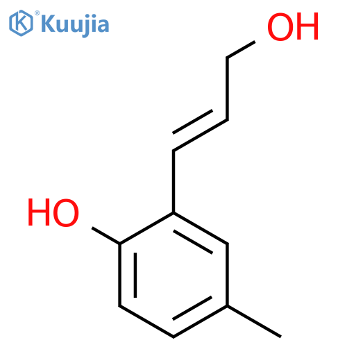 2-(3-Hydroxyprop-1-en-1-yl)-4-methylphenol structure
